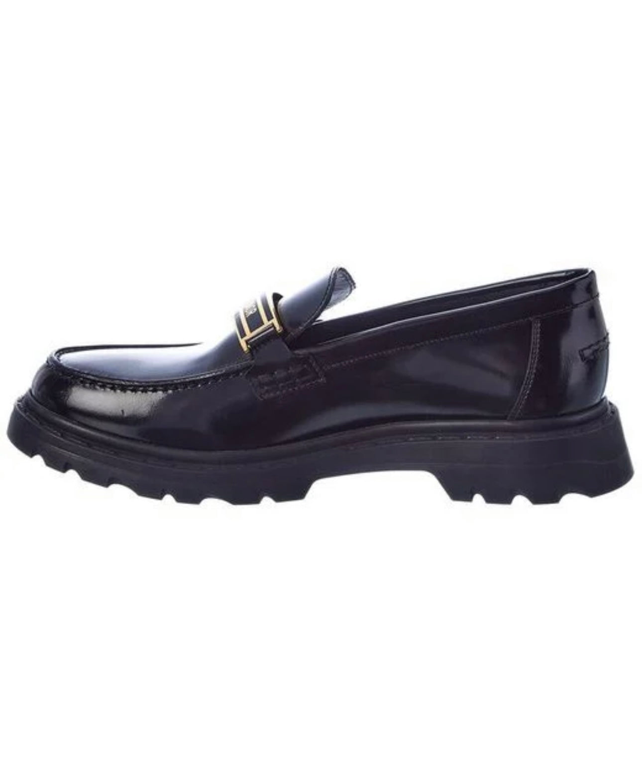 DIOR - code leather loafers