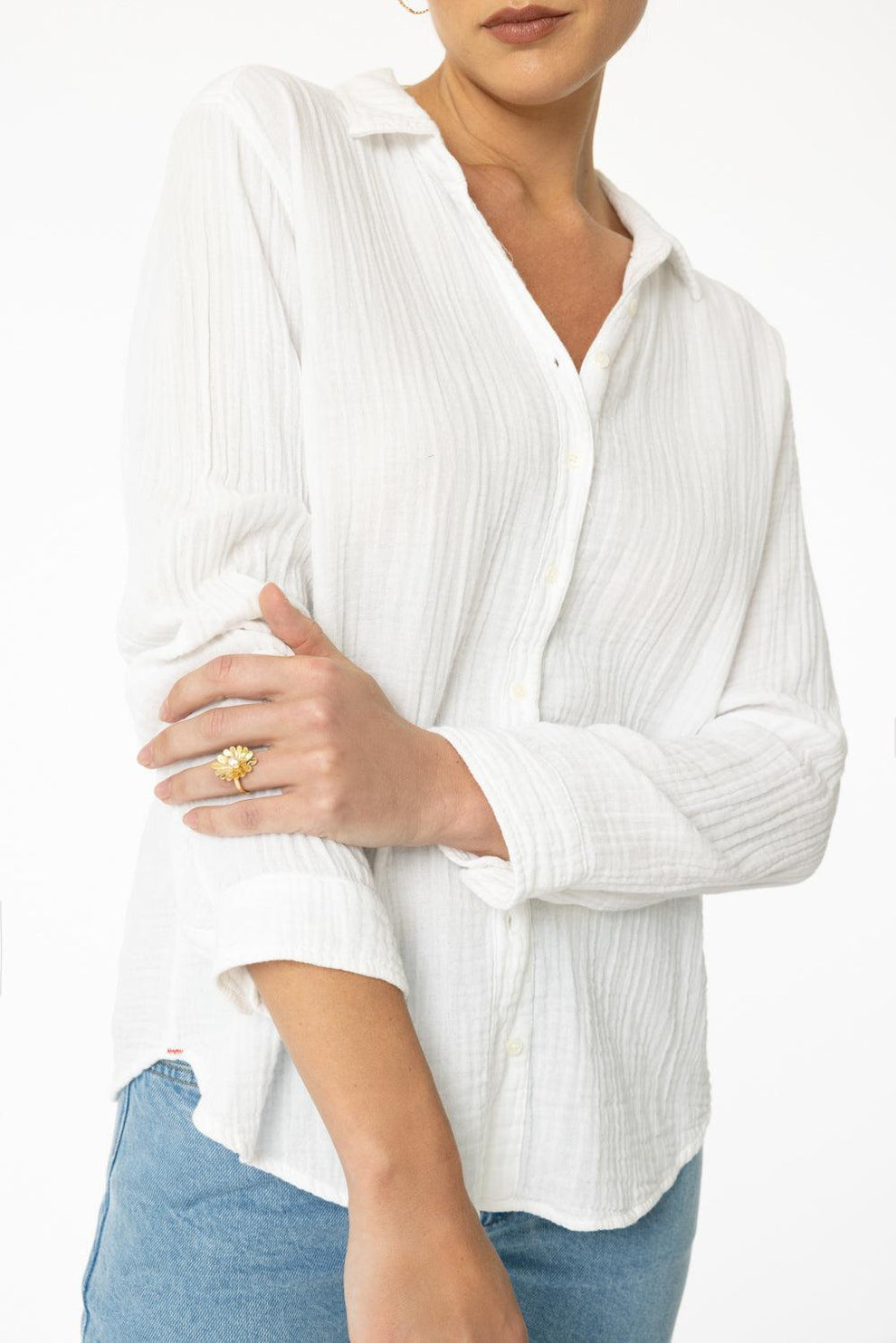 Xirena Cotton Scout Button Up Top