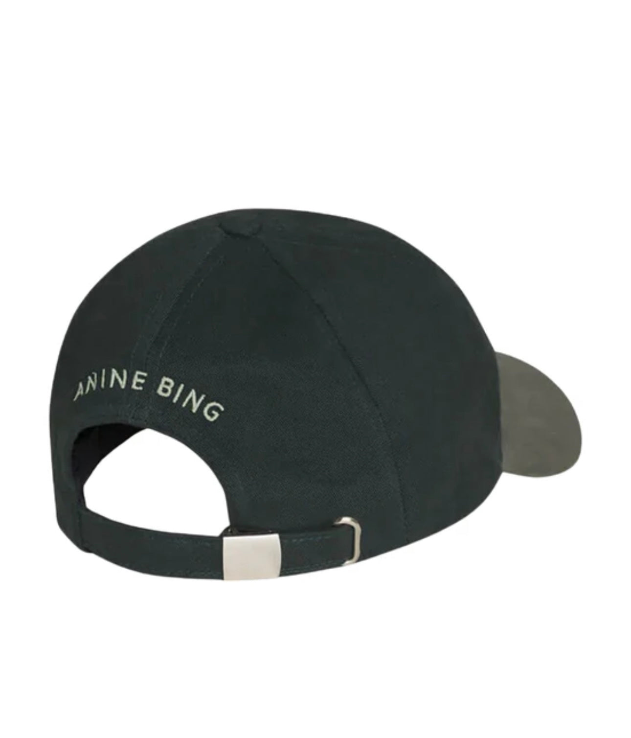 ANINE BING JEREMY BASEBALL CAP NYC CHARCOAL GREEN