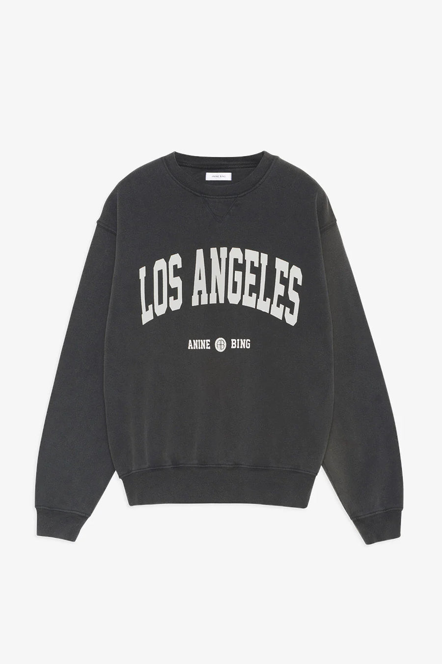 ANINE BING los angeles grey crewneck