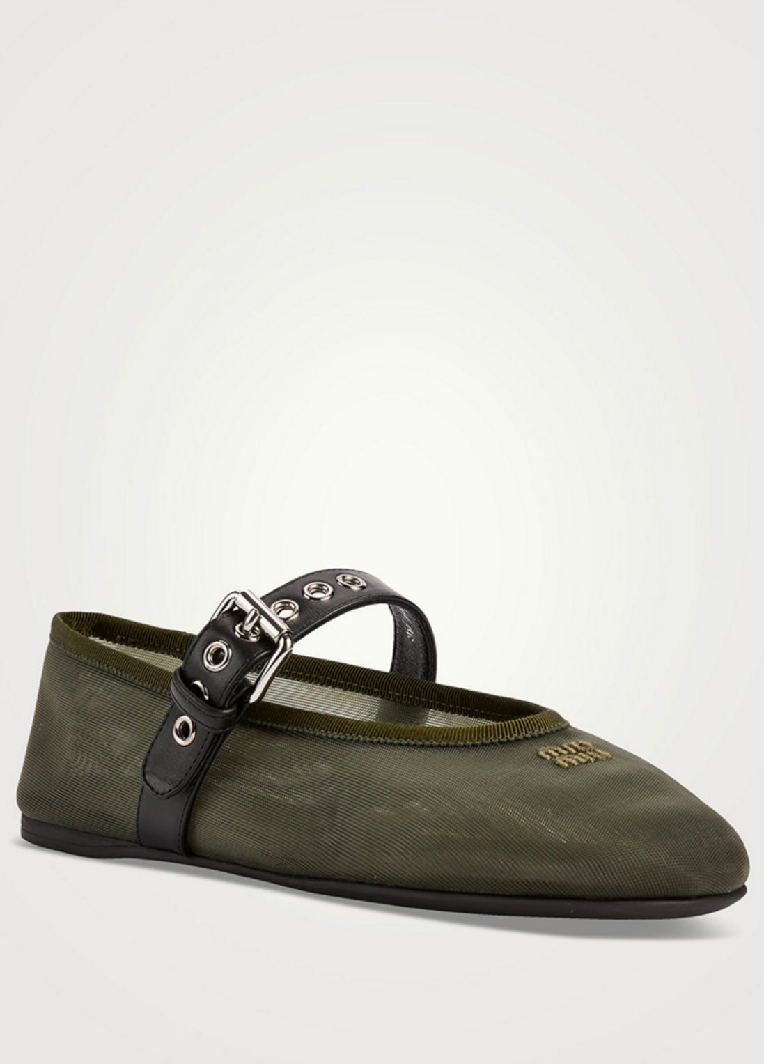 MIU MIU
Mesh Mary Jane Ballerina Flats