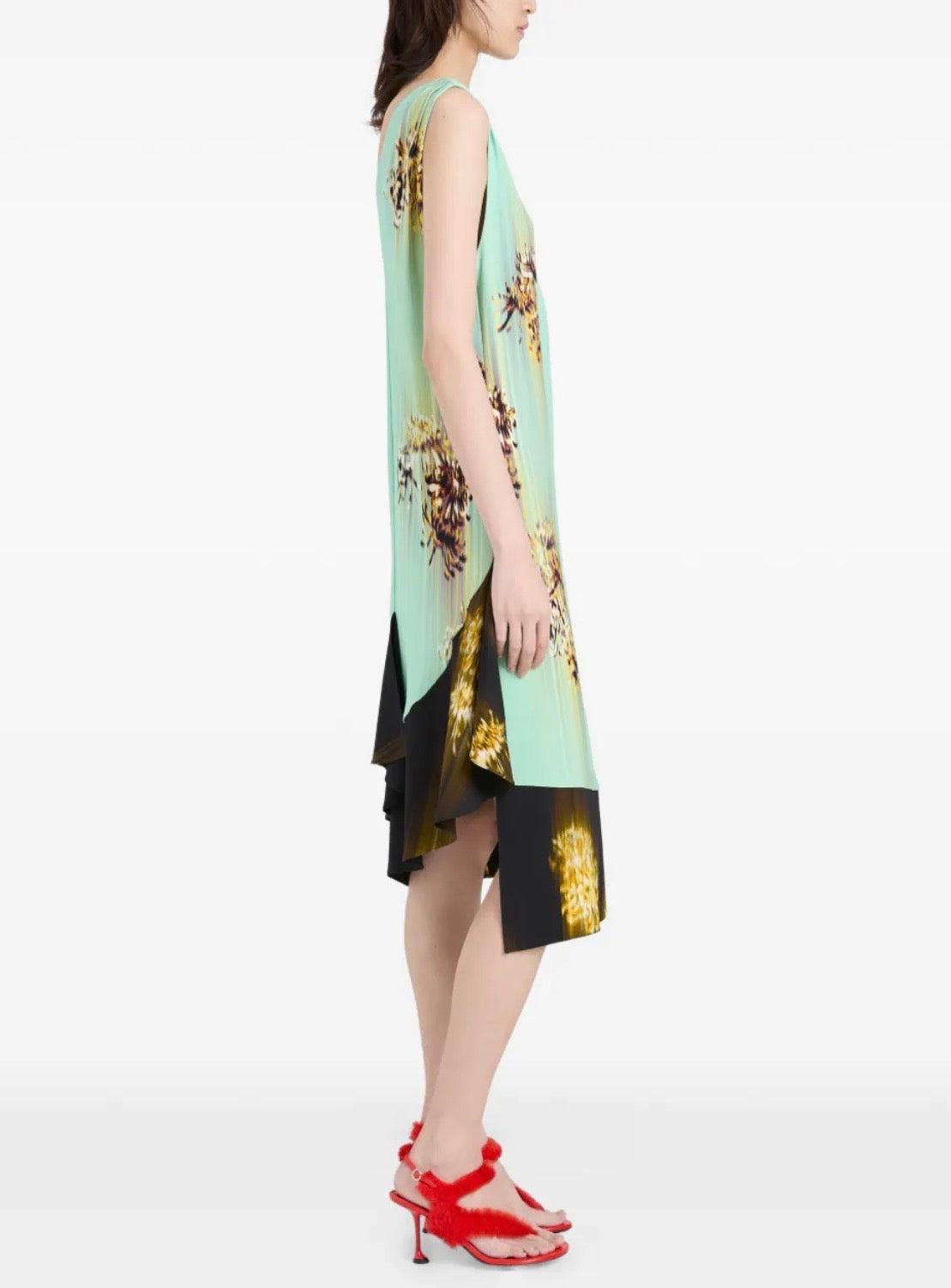 Proenza Schouler Green Rhetta Midi Dress