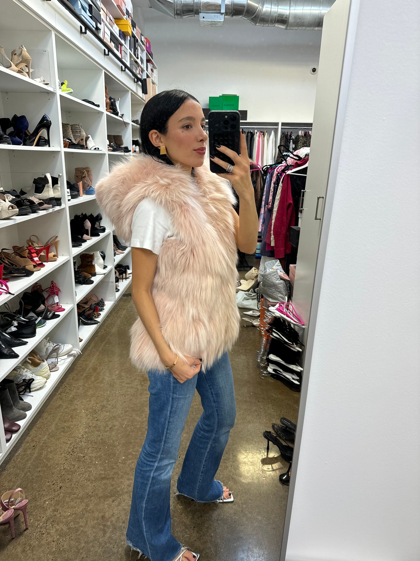 PINK FUR VEST