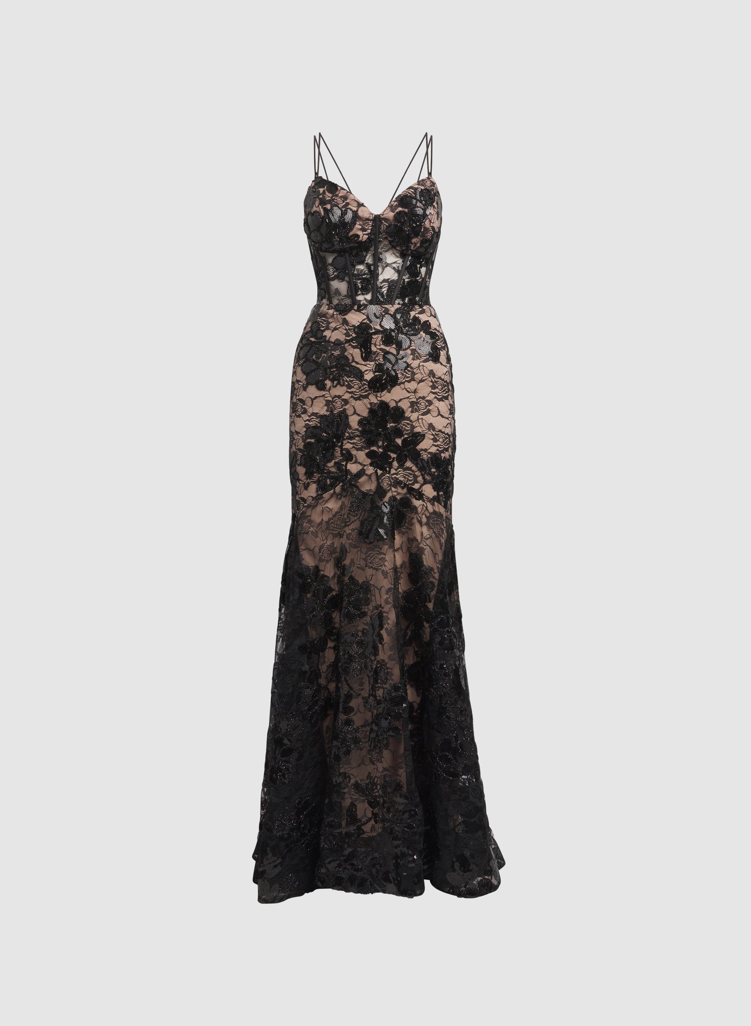 MELANIE LYNE black lace sequin dresses
