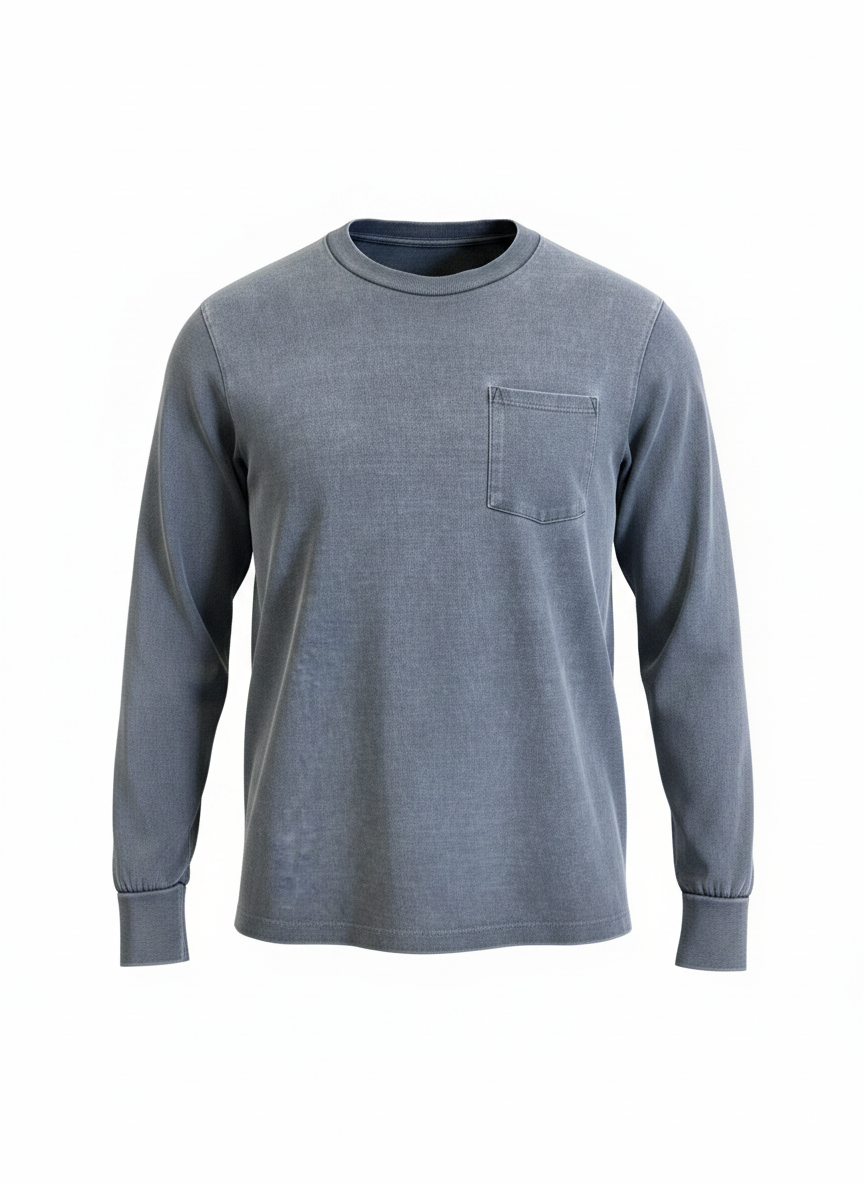Aime Leon Dore  Charcoal Grey Pocket Long-Sleeve