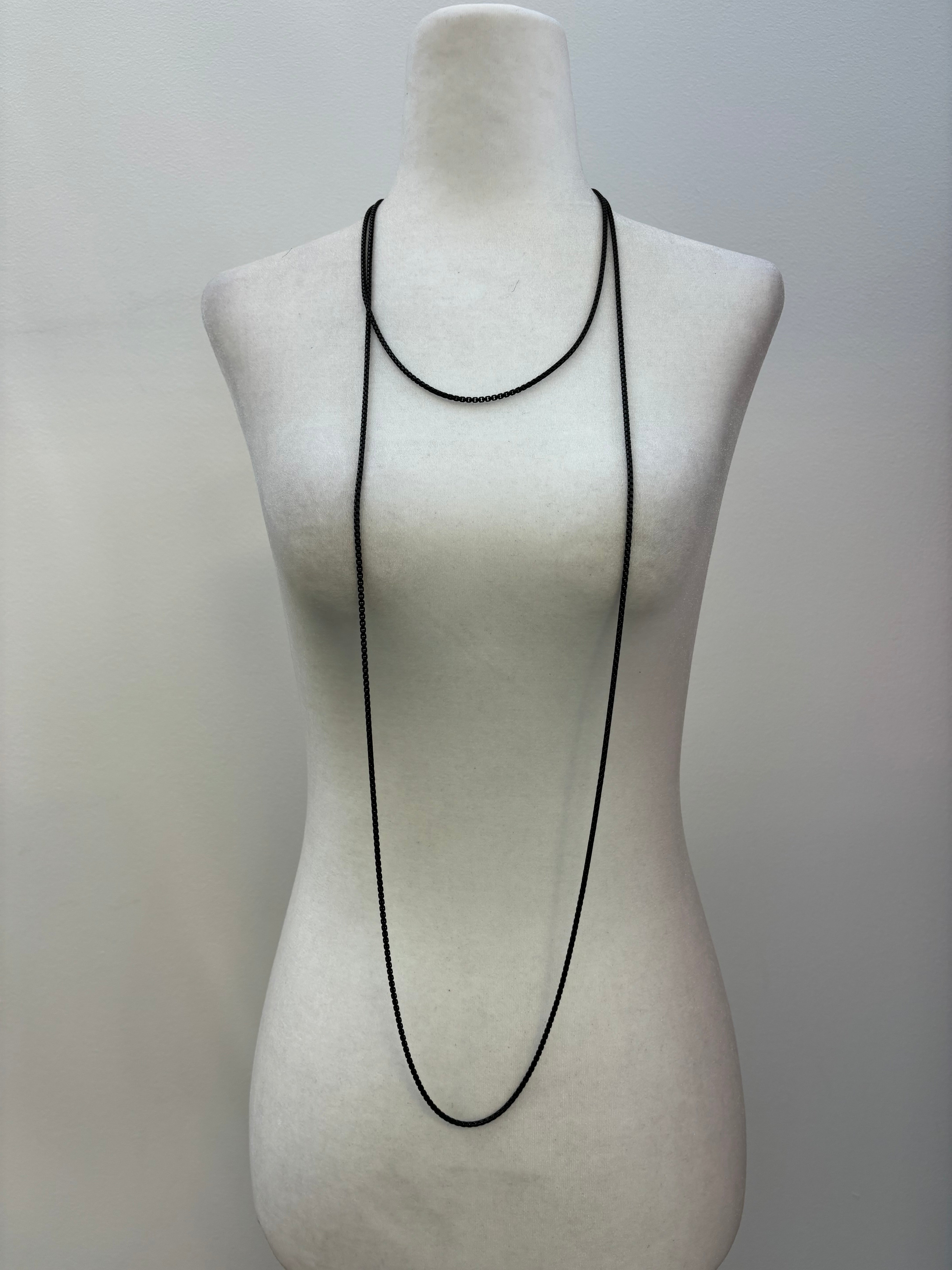 David Yurman Long Black Onyx Chain
