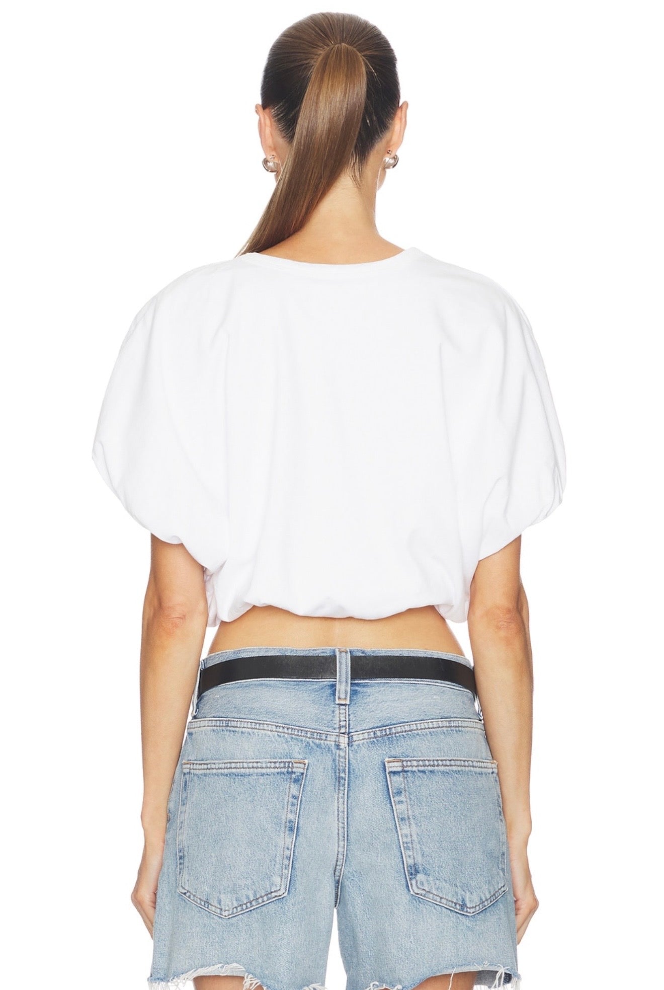 Citizens of Humanity Cotton Gia Bubble-Hem Tee