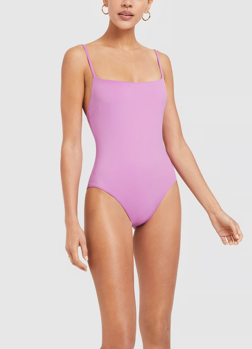 BONDI BORN - Rose One-Piece Swimsuit in flamingo