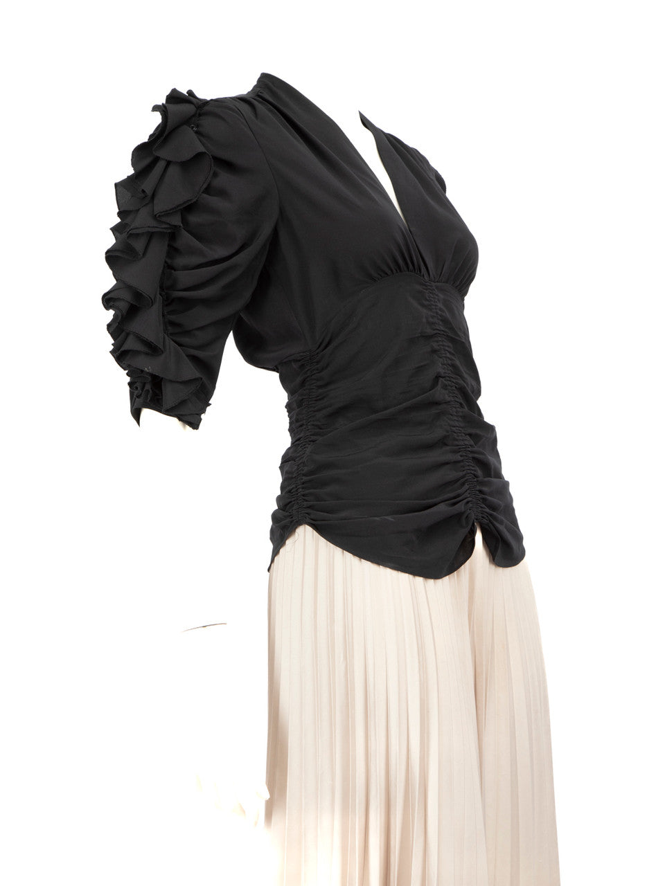 ISABEL MARANT ruffled v neck blouse