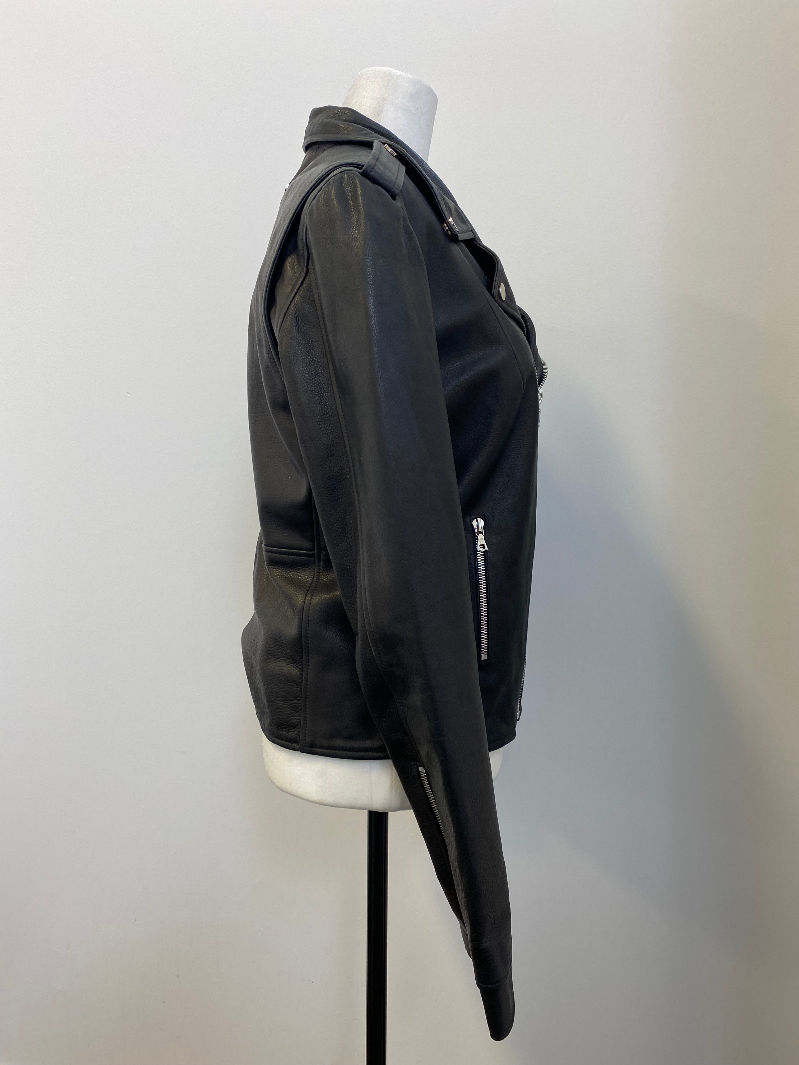 Black X Namesake Gucci-Lined Leather Jacket