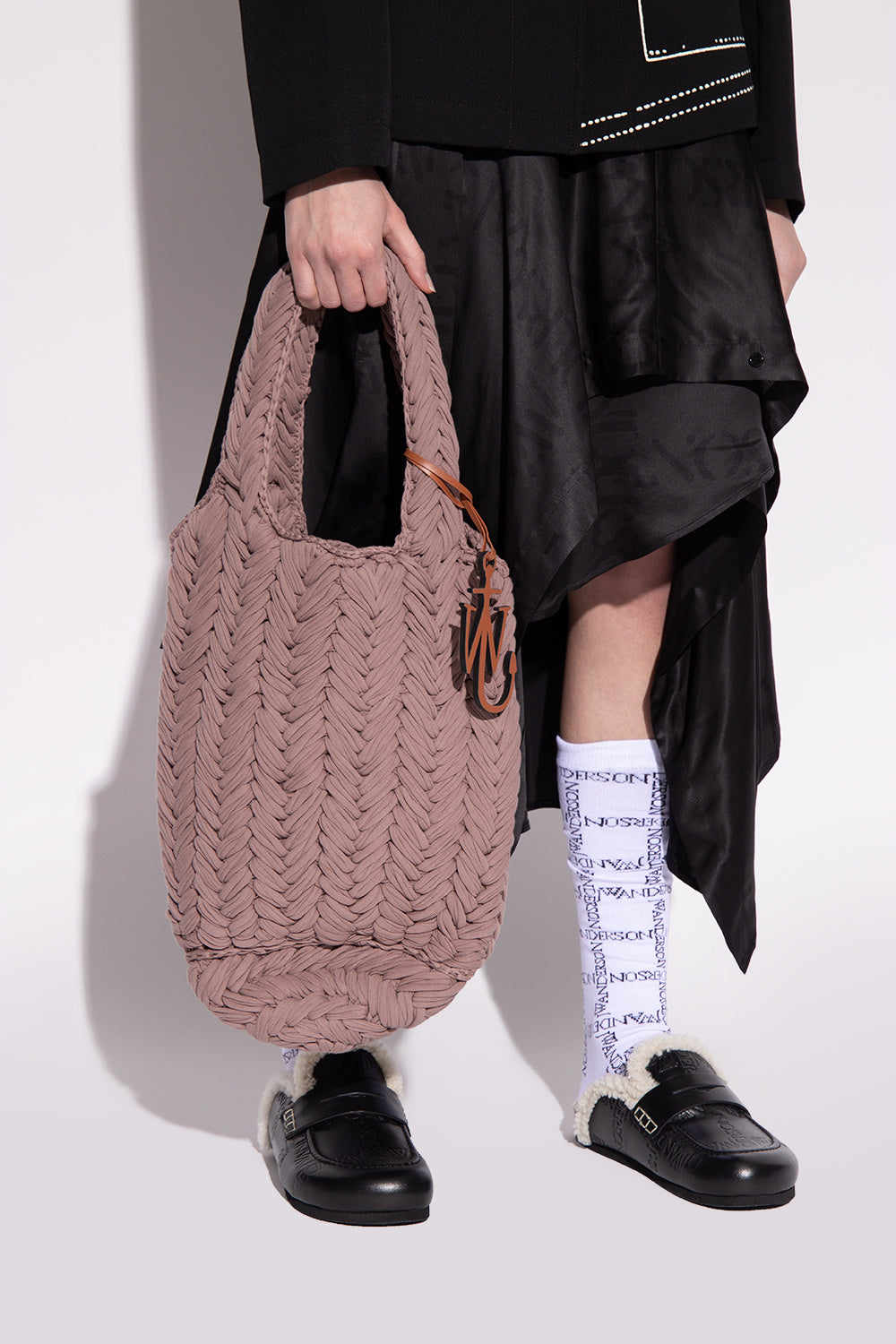 JW ANDERSON knitted shopper tote