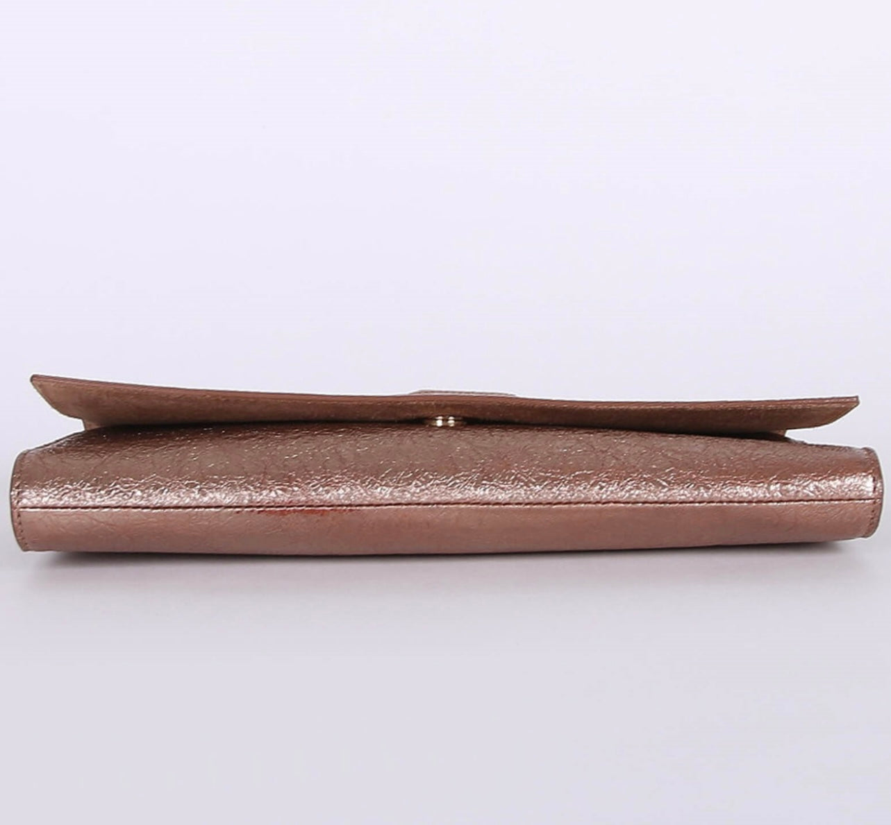 SAINT LAURENT
Belle de Jour Patent Clutch Bronze