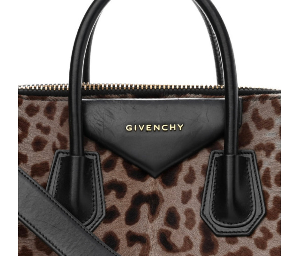 GIVENCHY antigona bag with cheetah pony hair