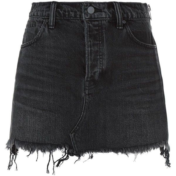 ALEXANDER WANG X black denim skirt