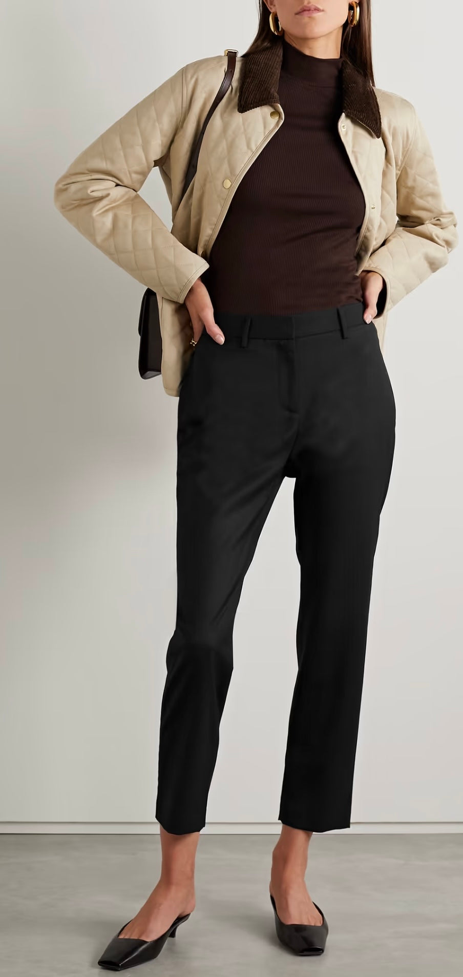 NILI LOTAN
Tel Aviv wool-blend twill straight-leg pants