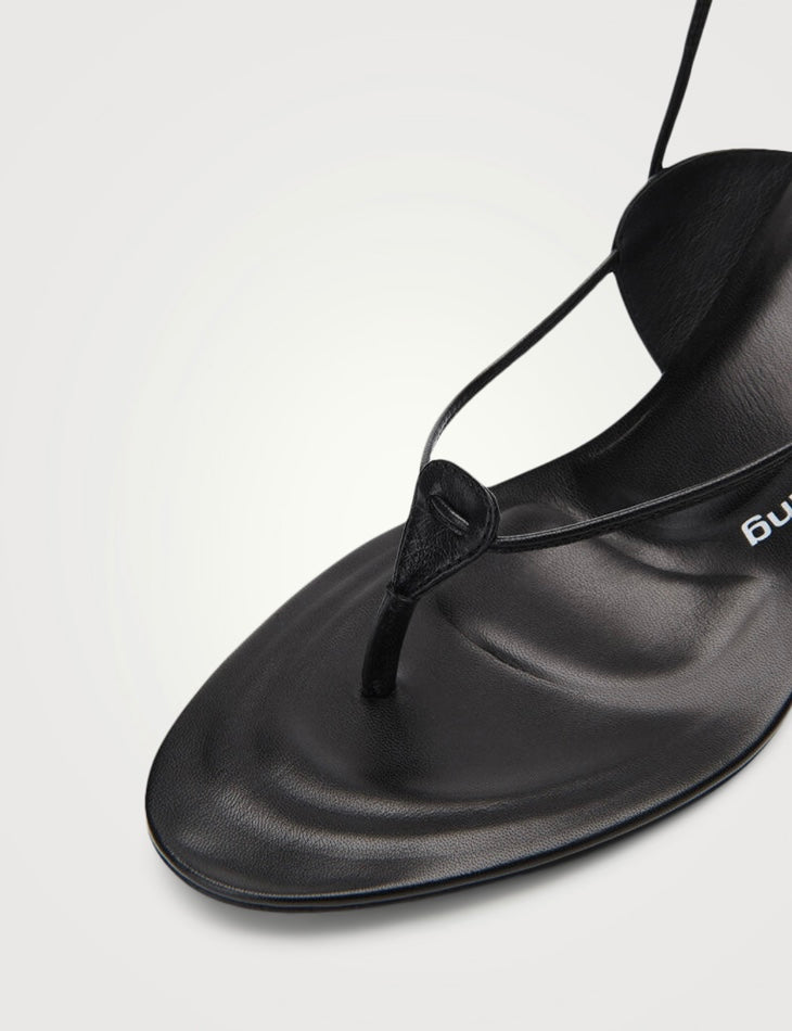 ALEXANDER WANG
Lucienne 65 Leather Ankle-Tie Sandals