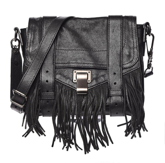 PROENZA SCHOULER
Lambskin Fringe PS1 Crossbody Pouch Black