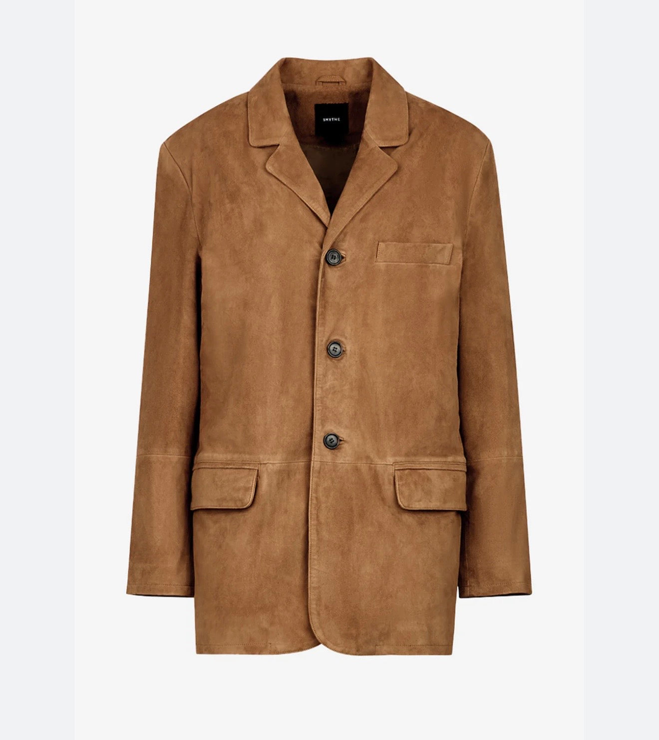 SMYTHE suede weekend jacket in Fawn