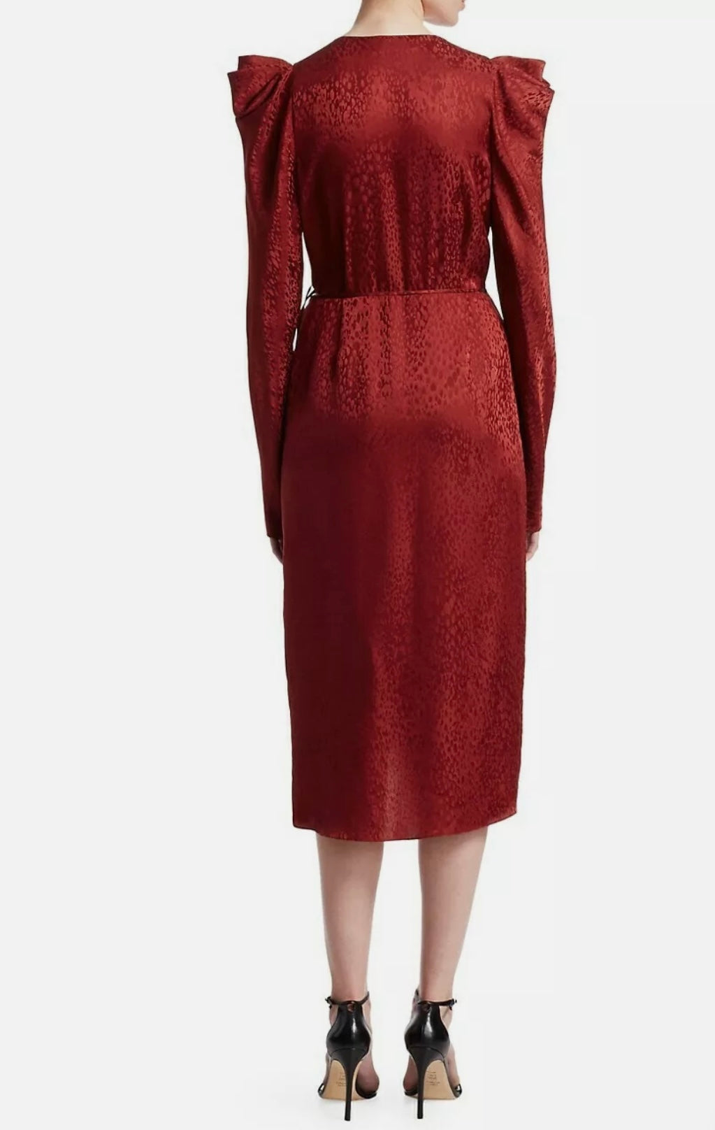 A.L.C. - Carolina Wrap long sleeve red Dress