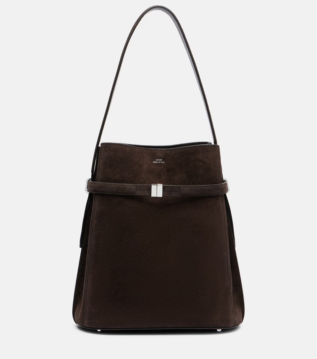 Toteme - Belted Suede Bucket Bag