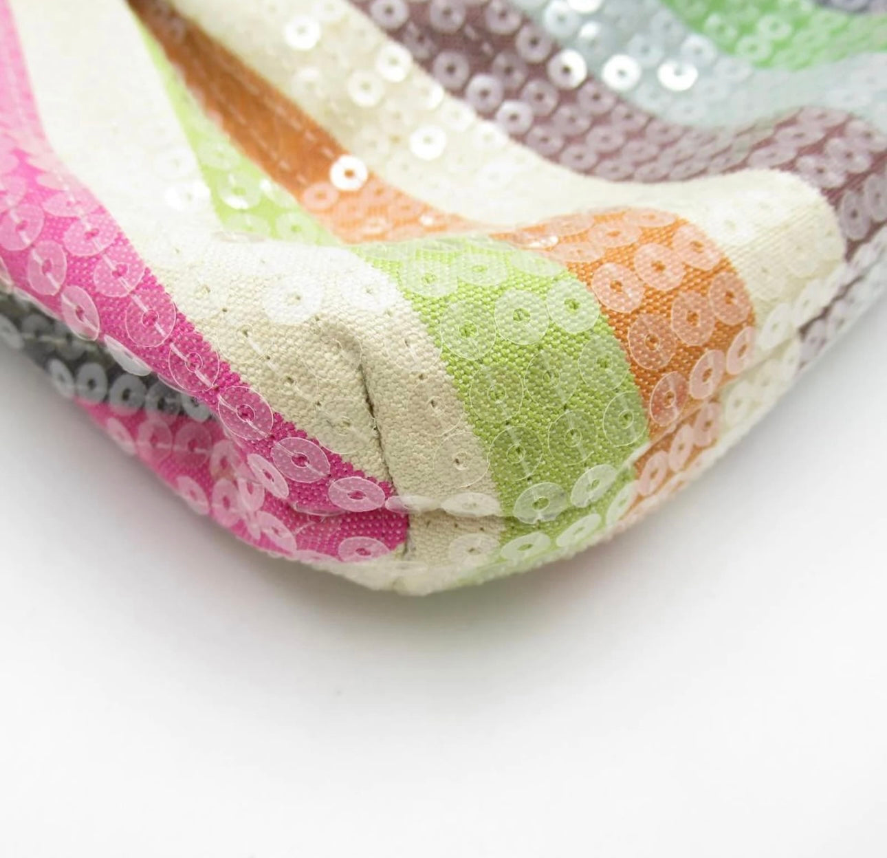 Coach Legacy Stripe Sequin Poppy Pouch 16382 Multiple colors