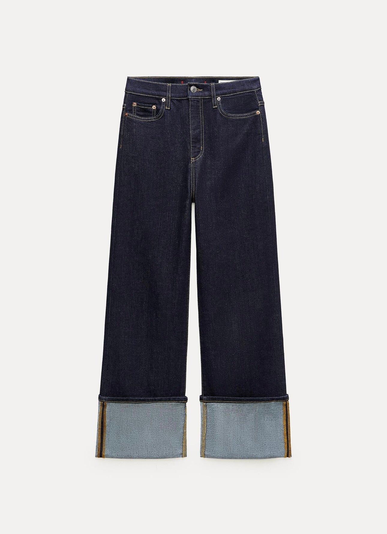 ZARA - STRAIGHT CUT HIGH WAISTED JEANS