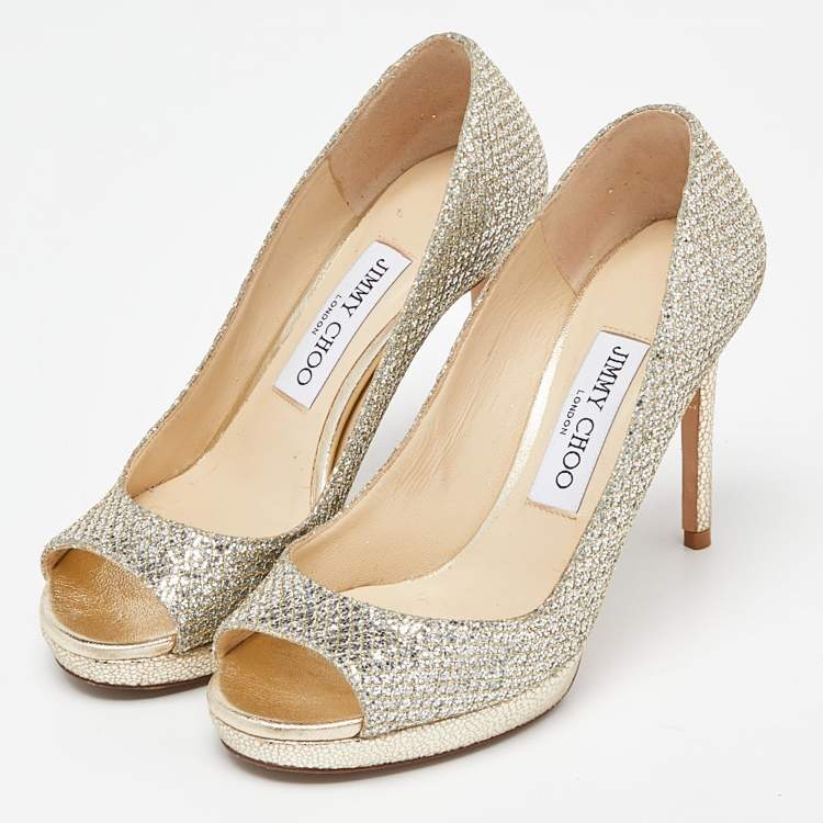 JIMMY CHOO peep toe pumps