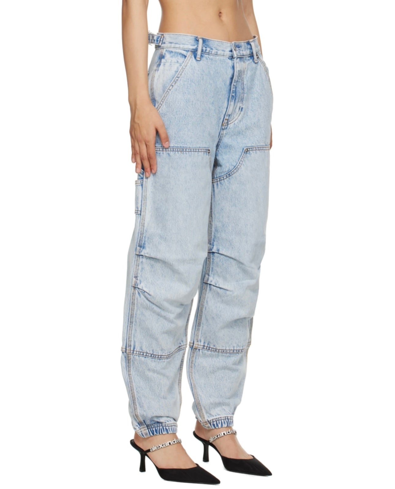 ALEXANDER WANG - double front carpenter pant in denim