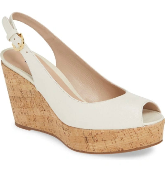 Stuart Weitzman - Jean Wedges in White