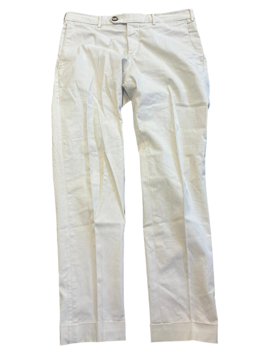 BRUNELLO CUCINELLI off-white cuffed trousers