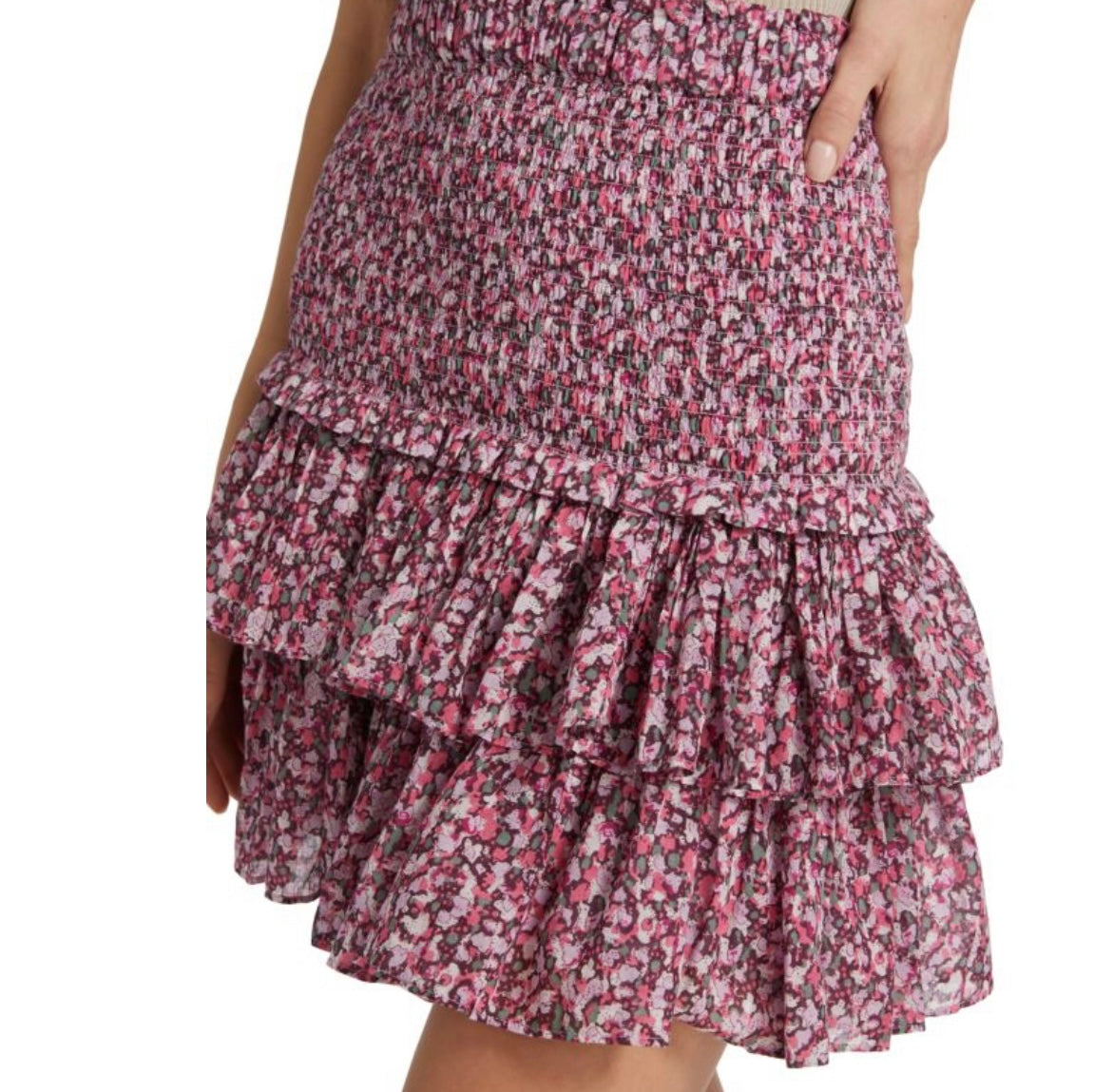 ISABEL MARANT ÉTOILE
Naomi Smocked Wool Blend Mini Skirt