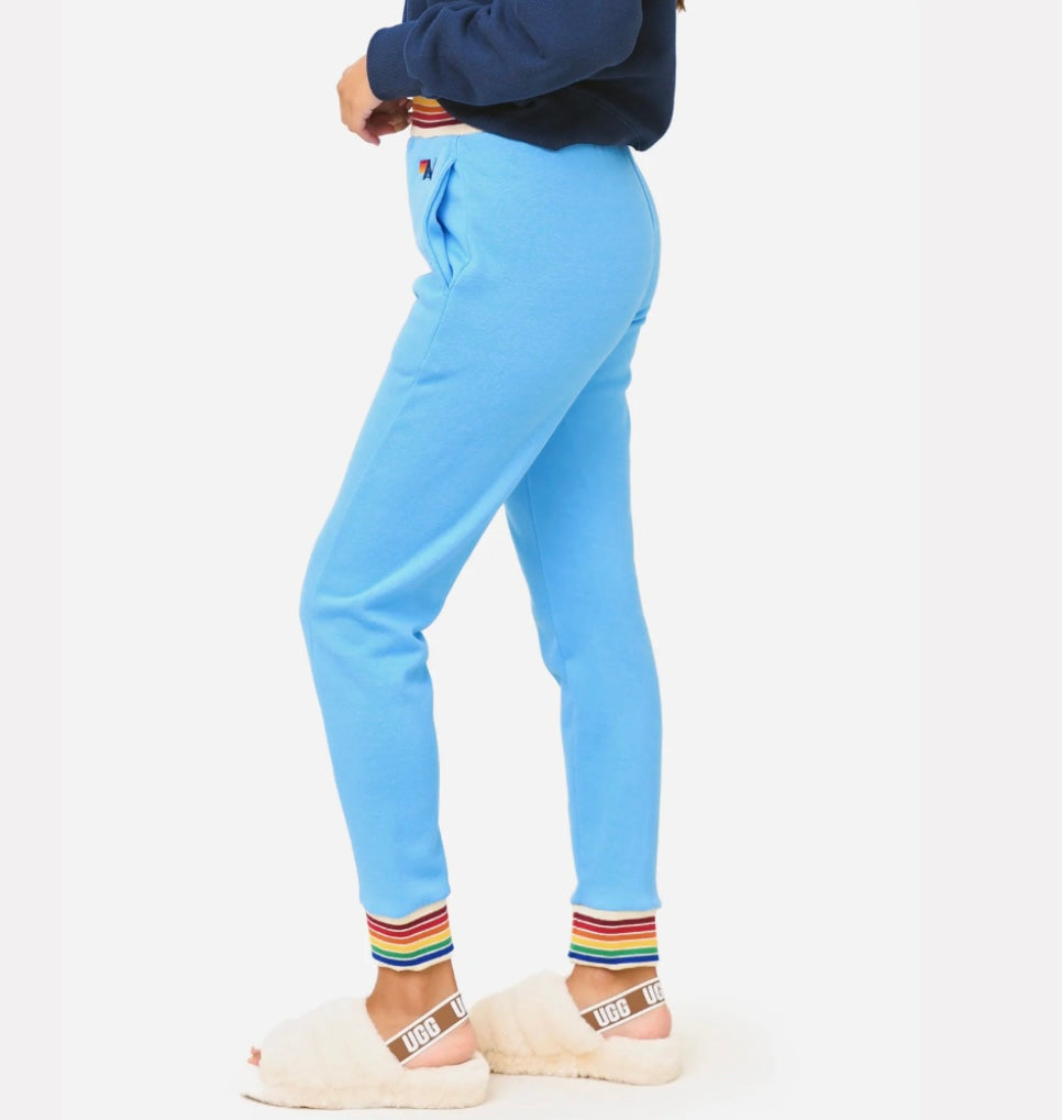 AVIATOR NATION
Women's Rainbow Rib Zip-Up & Sweatpant - SET