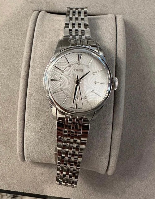 ORIS artelier date diamonds watch