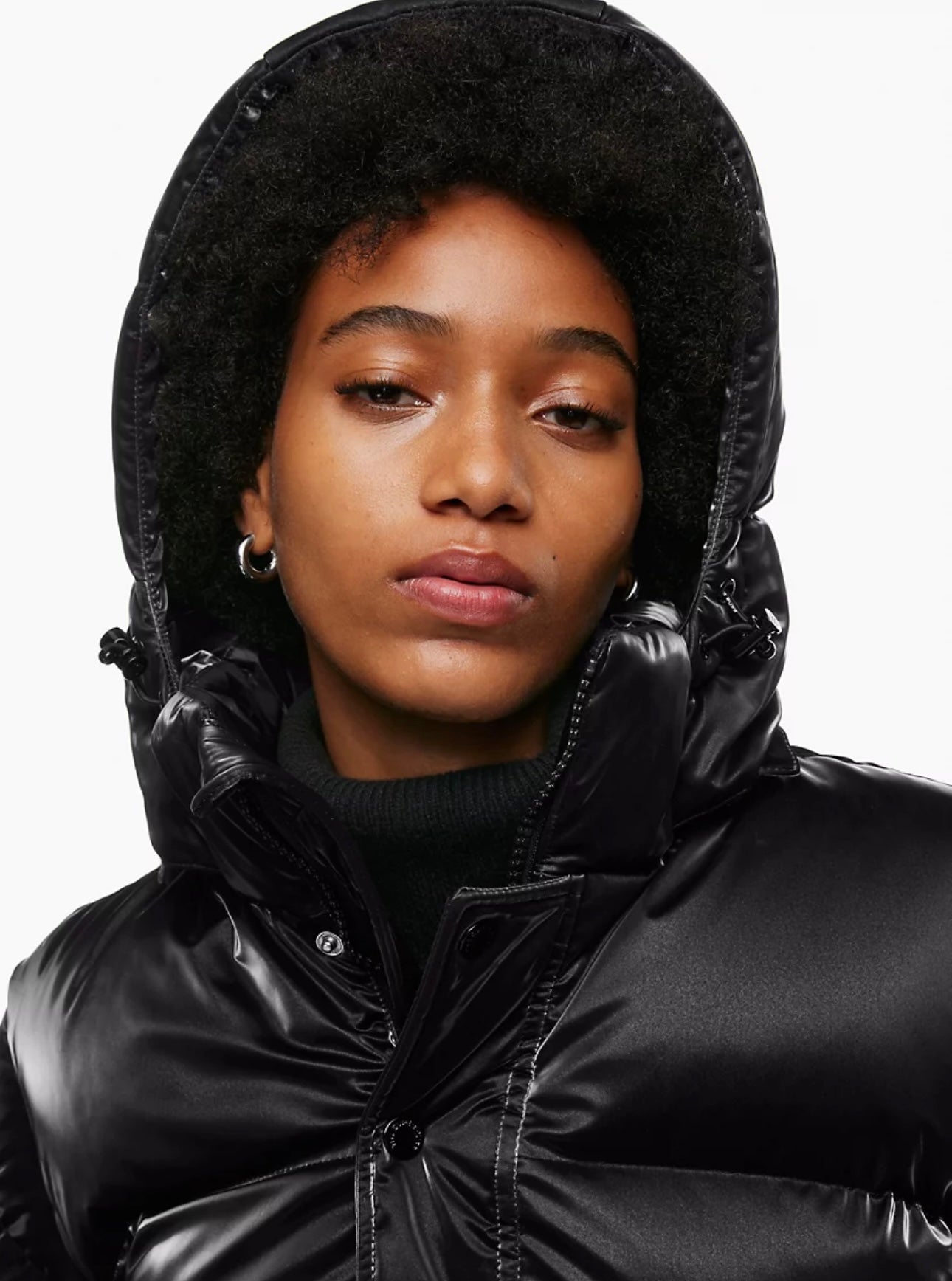 The Super Puff- 
Liquid Shine goose down puffer jacket