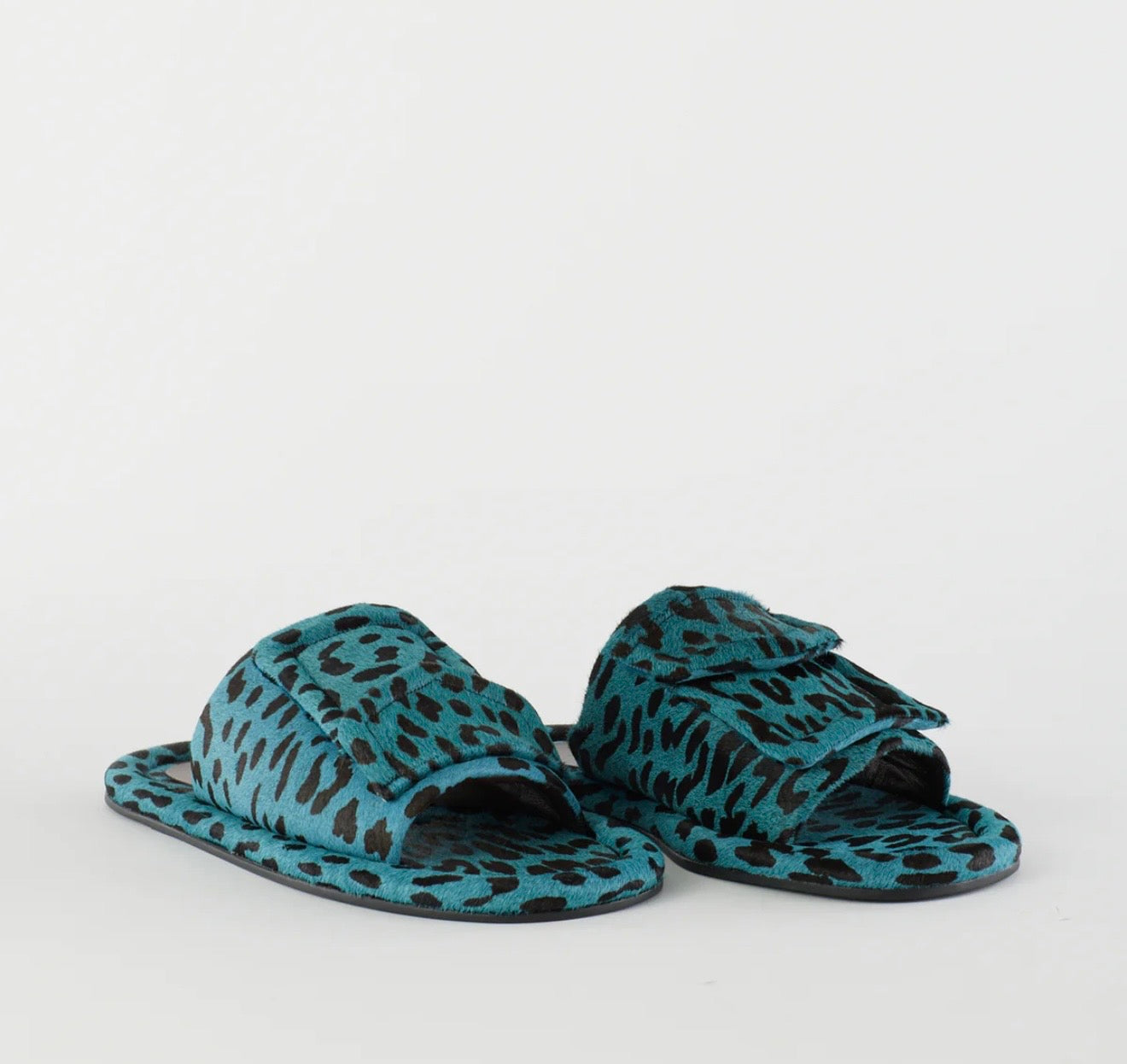 Tibi Pony Hair Calf Print Beryen Sandal