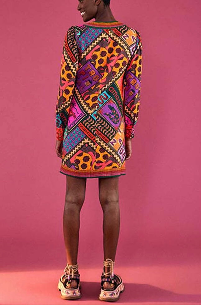 Farm Rio Scarf Print Dress