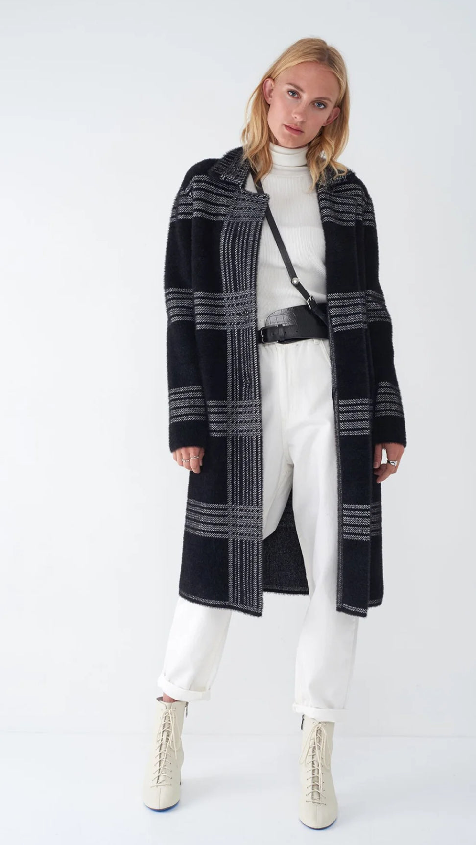 Sodken - Juliana Plaid Knit Duster