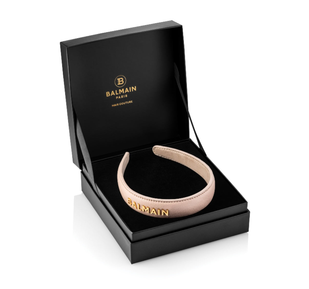 BALMAIN - LIMITED EDITION GOLD PLATED LEATHER HEADBAND