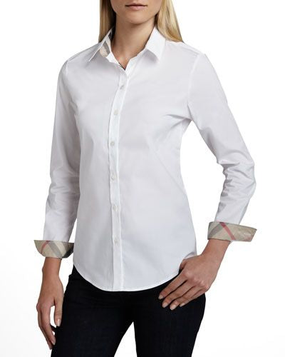 BURBERRY white blouse