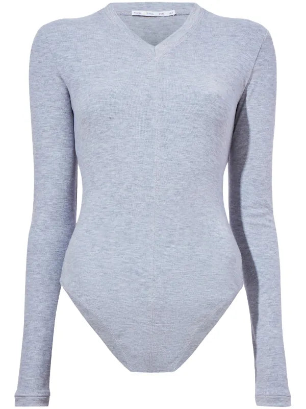 Proenza Schouler Grey Longsleeve Bodysuit