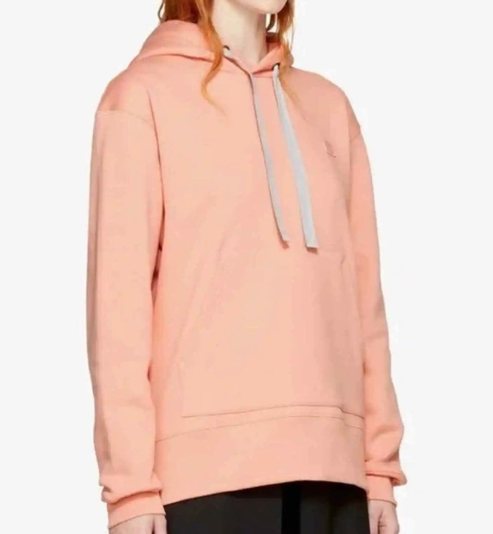 Acne Studios - Ferris Face Cotton Hoodie - Salmon Pink