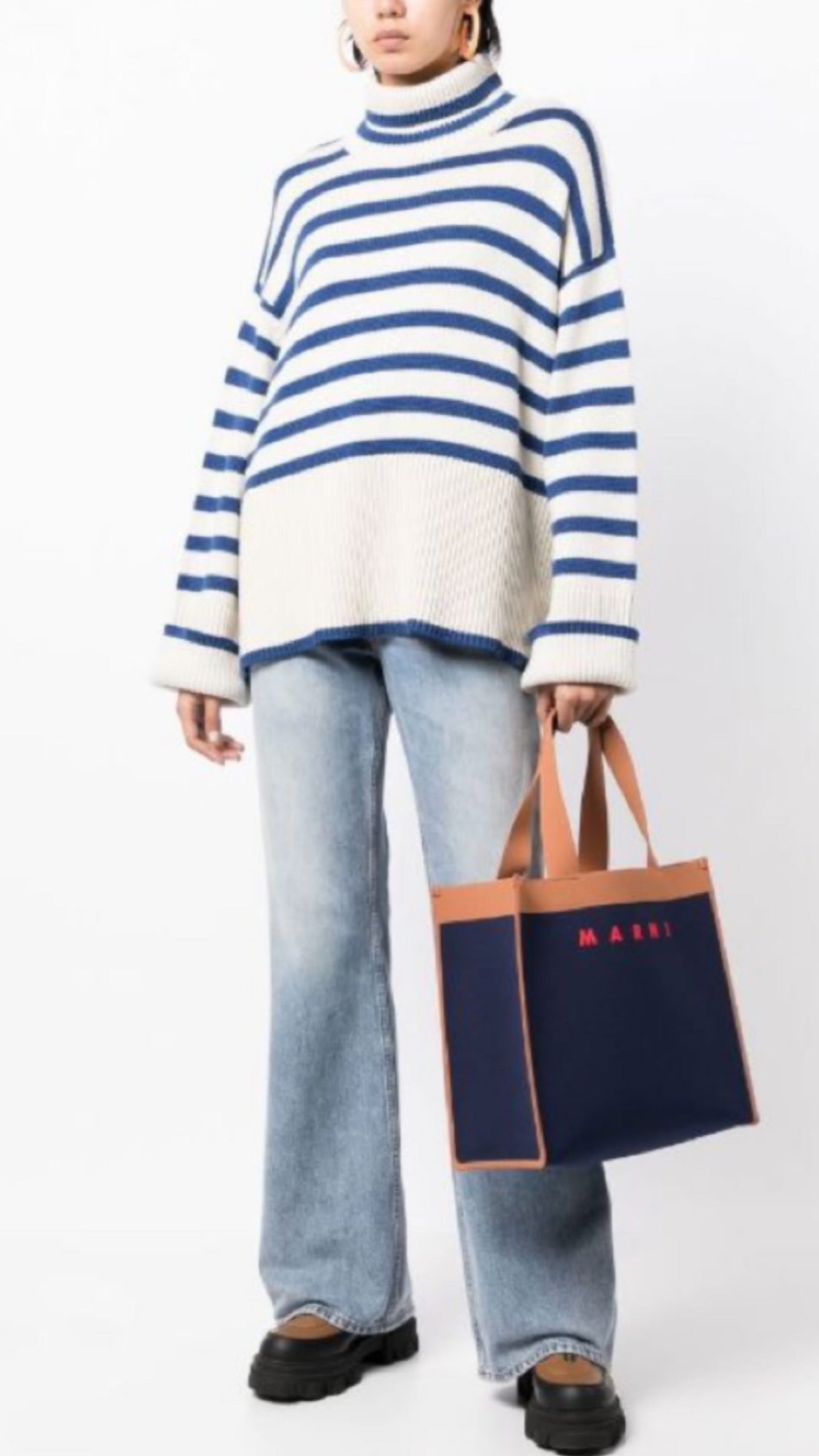 MARNI - LOGO SHOPPING TOTE