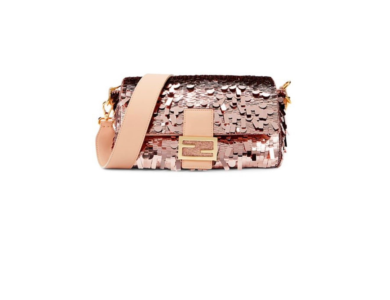 FENDI
Sequin Baguette Shoulder Bag