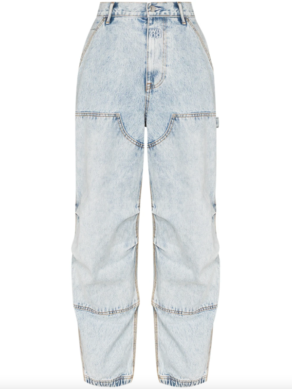 ALEXANDER WANG buckle light wash jeans