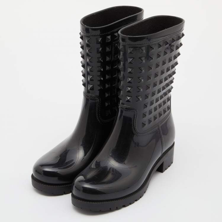 VALENTINO rockstud rain boots