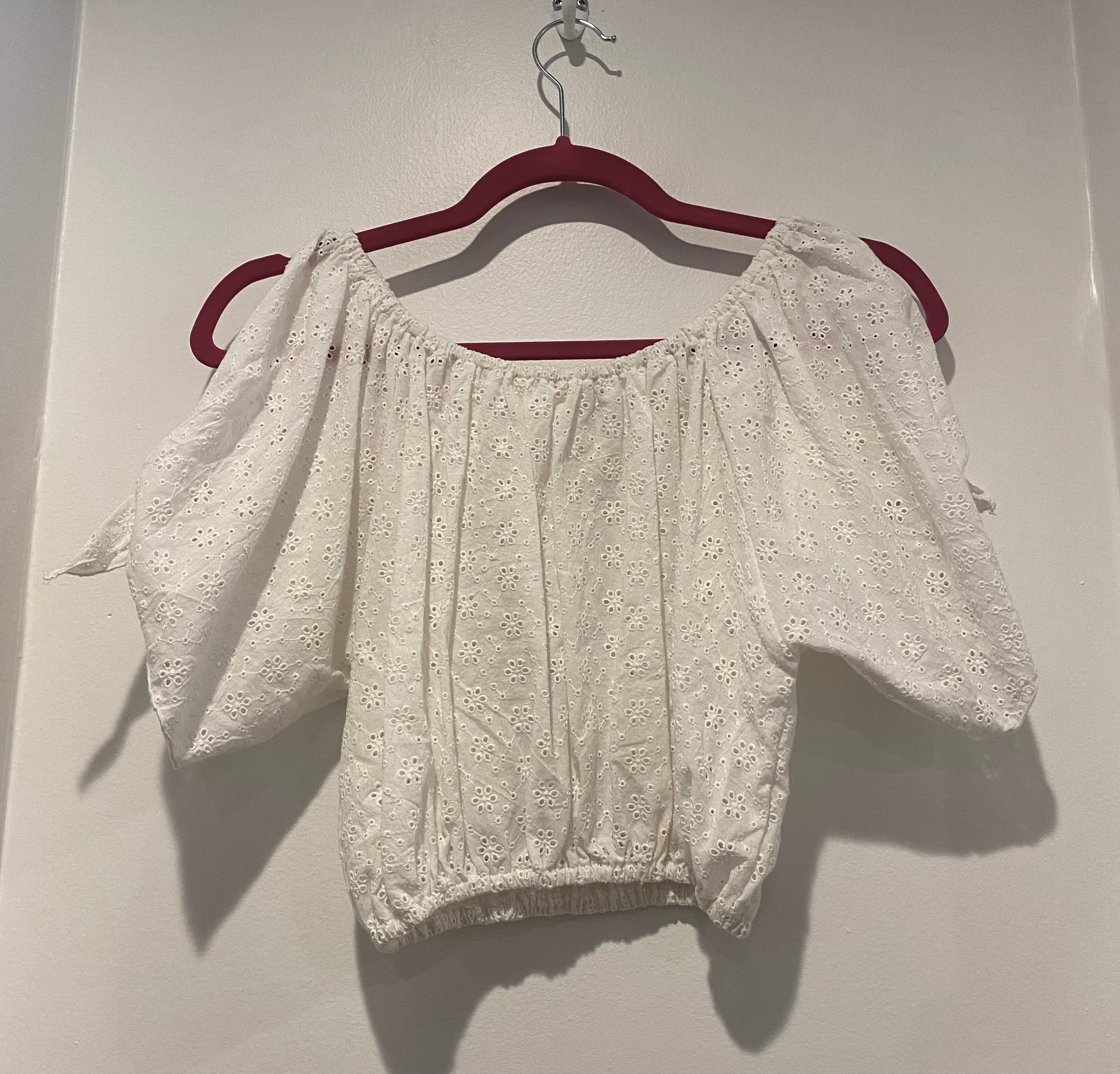 Eberjey Eyelet Cropped Too