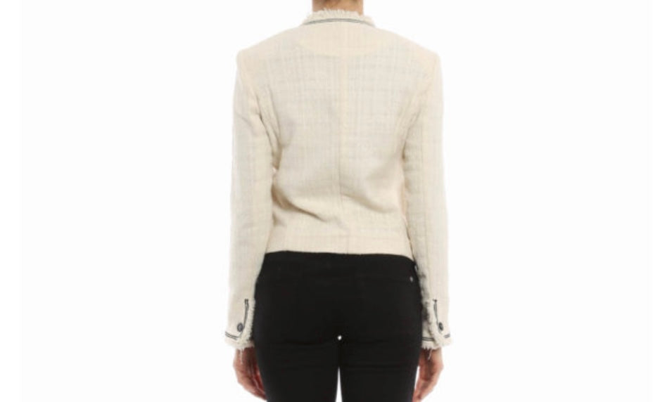 Etoile Isabel Marant
Ferris Fringed Linen Button Jacket