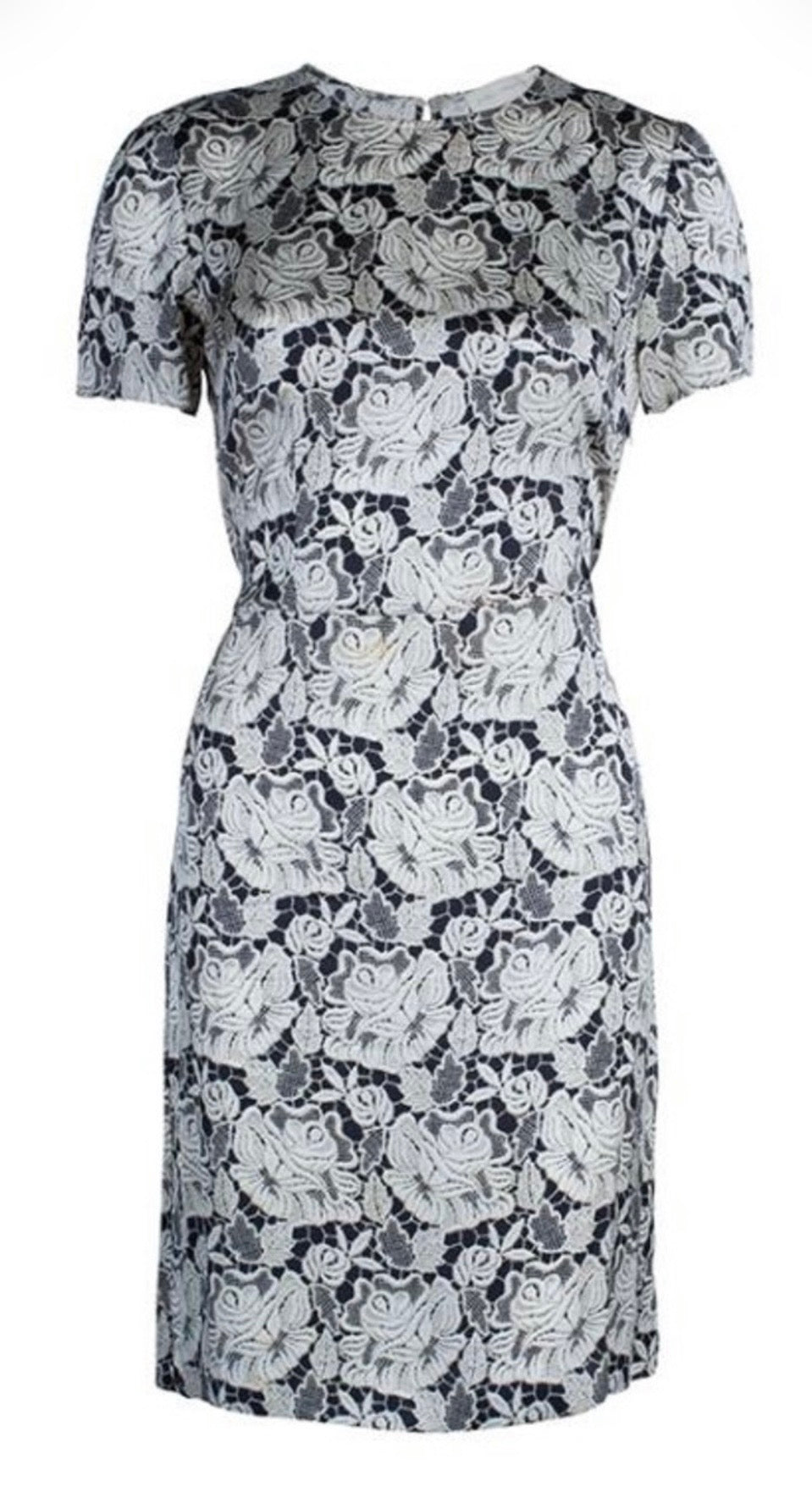 Stella McCartney White Floral Lace Midi Dress