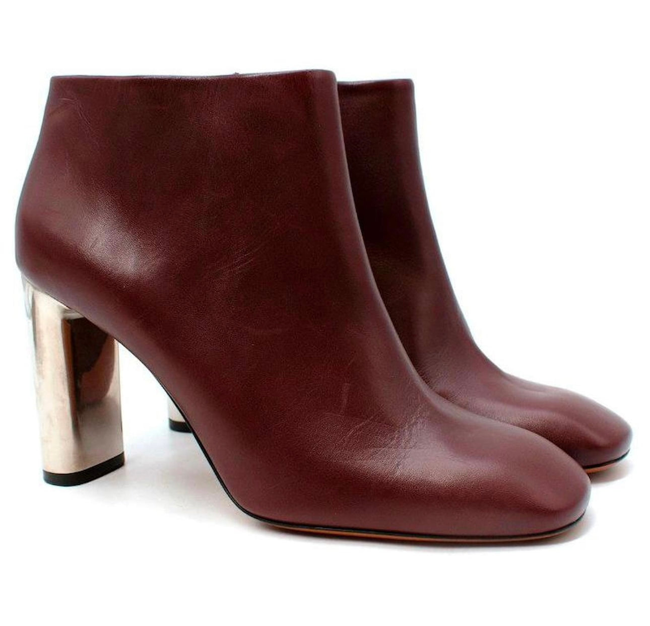 Celine - Burgundy Ankle Boots