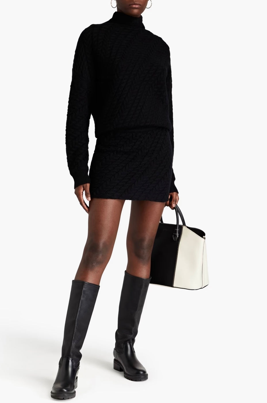 Loulou Studio
cable-knit mini skirt